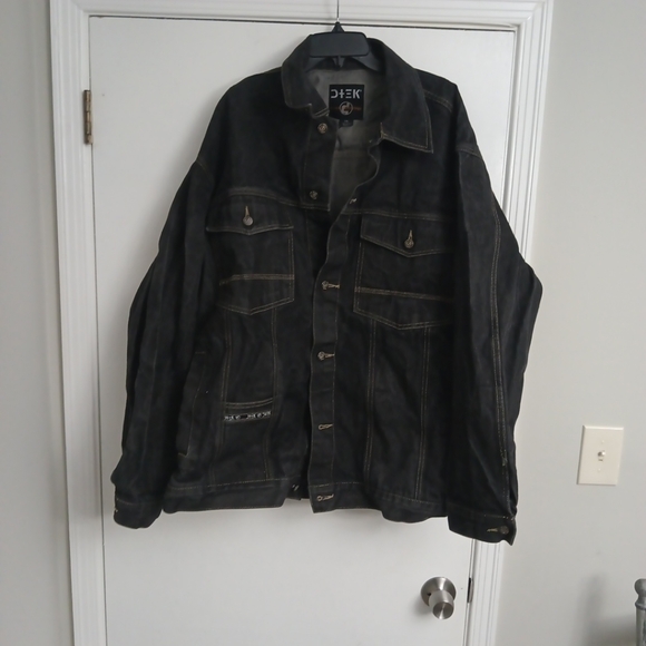 Vintage Y2K baggy Dtek Denim jacket men's XXL - Picture 4 of 12